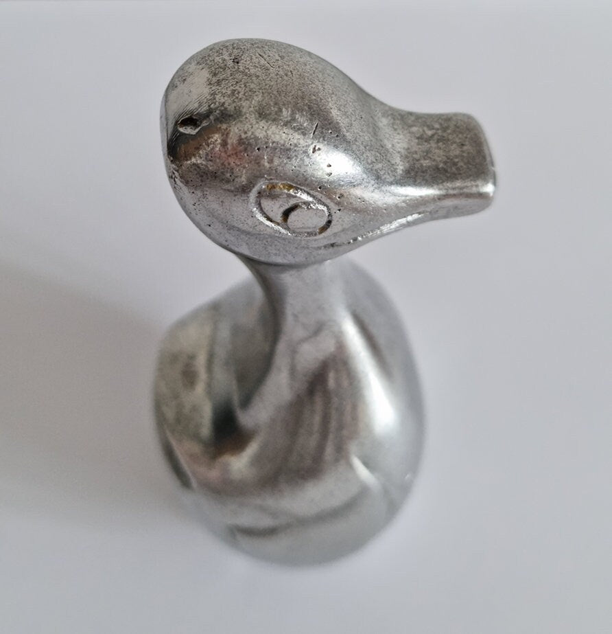 Mid Century Cast Aluminium Goose Duck Figurine
