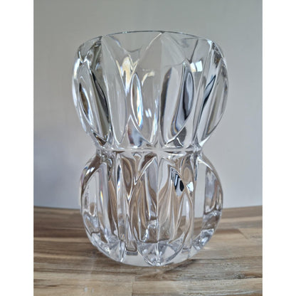 Stunning Vintage Thick & Heavy Glass Vase