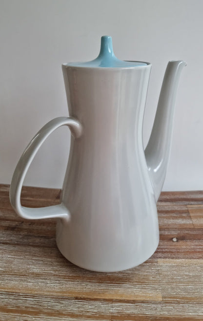 Vintage Poole Pottery Twintone Coffee Pot