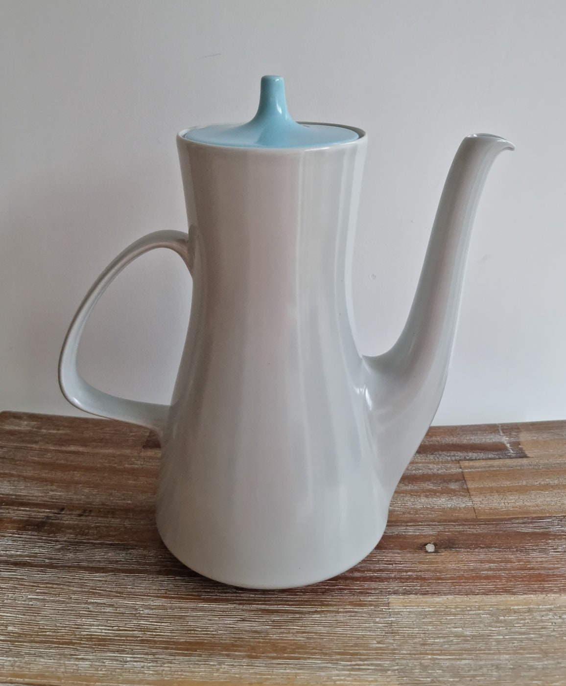 Vintage Poole Pottery Twintone Coffee Pot