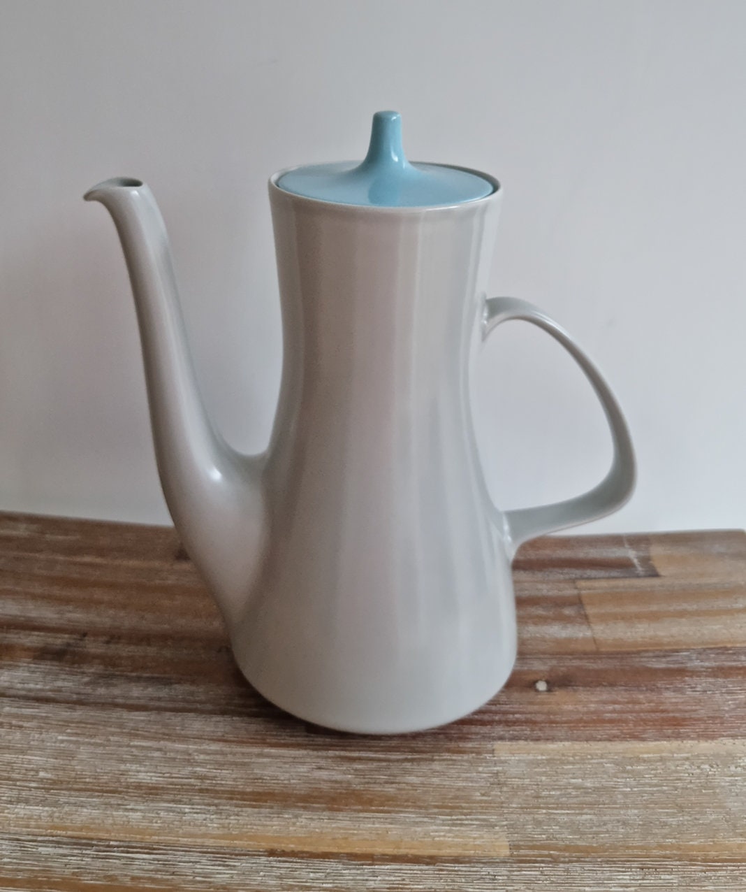 Vintage Poole Pottery Twintone Coffee Pot