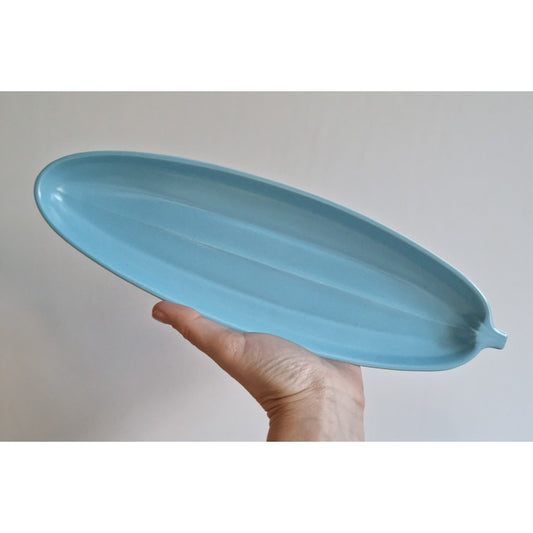 Vintage Poole Pottery Twintone Cucumber Dish