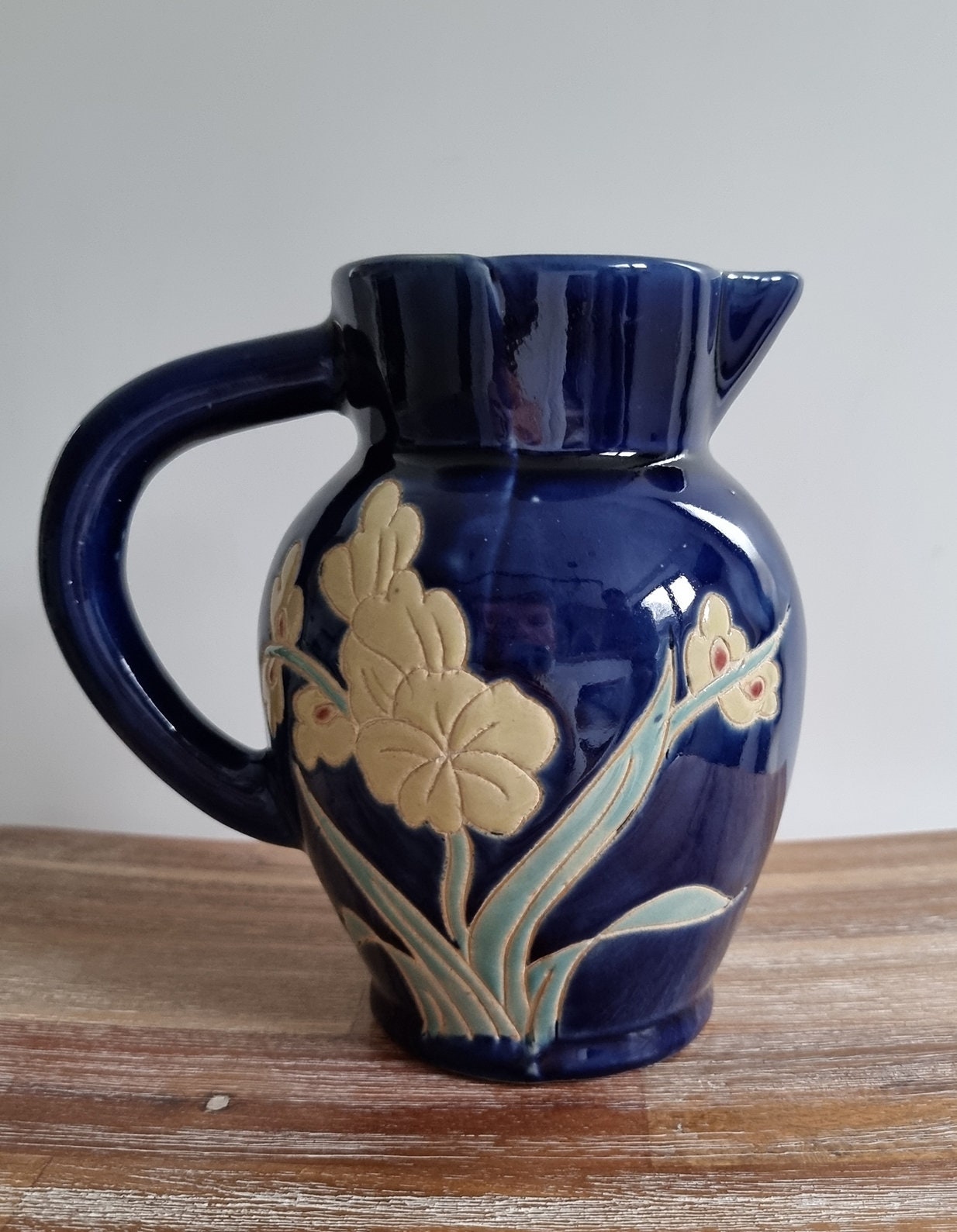 Lovely Vintage Floral Ceramig Jug