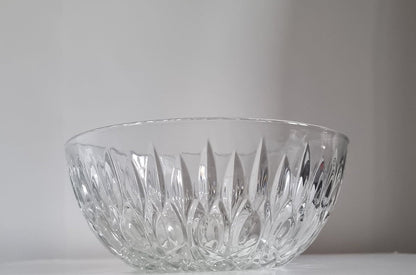 Mid Century French Lead Crystal Glass Bowl