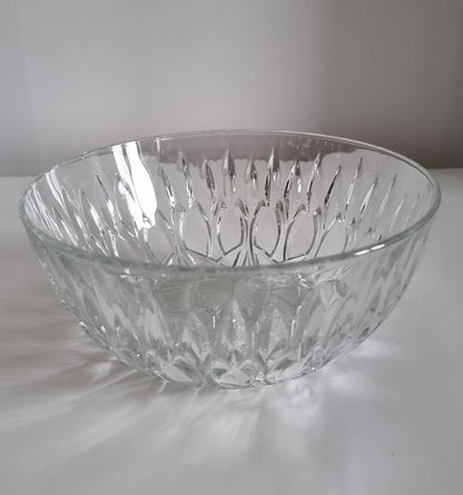 Mid Century French Lead Crystal Glass Bowl