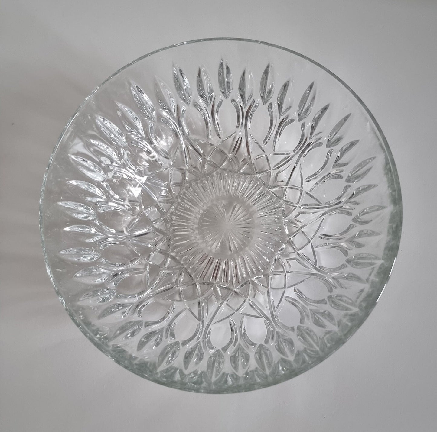 Mid Century French Lead Crystal Glass Bowl