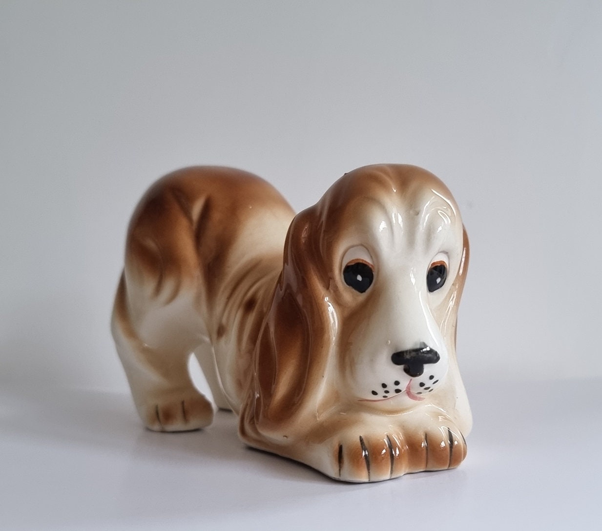 Mid-Century Basset Hound Dog Figurine