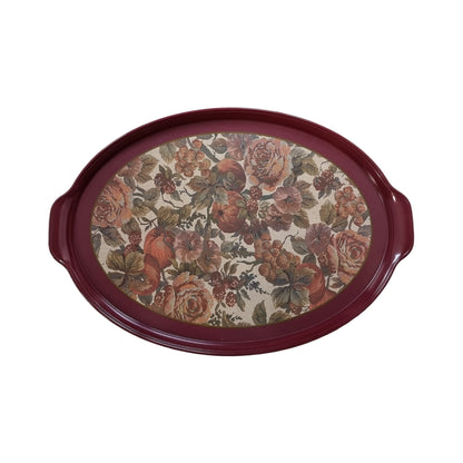 Vintage Tapestry Gobelin Design Serving Tray