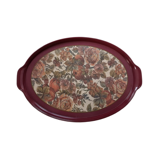 Vintage Tapestry Gobelin Design Serving Tray