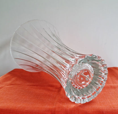 Mid-Century Large Crystal Glass Vase