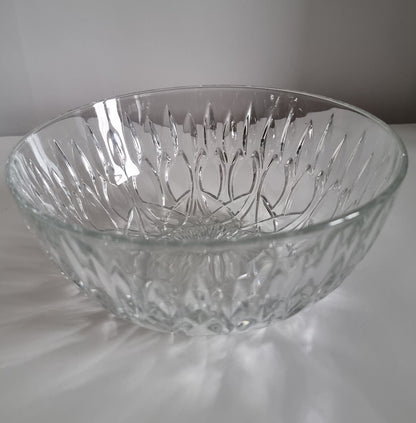 Mid Century French Lead Crystal Glass Bowl