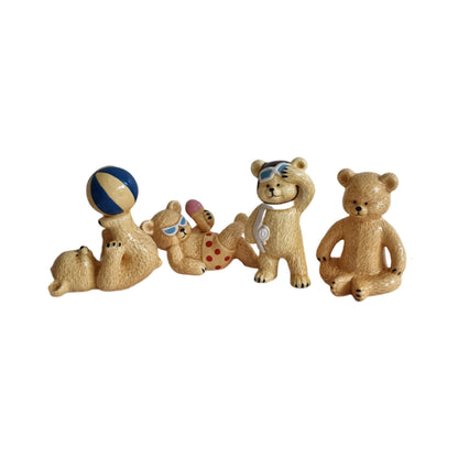 Vintage Danbury Mint Miniature Teddy Bear Figurines