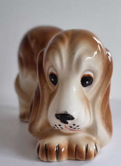 Mid-Century Basset Hound Dog Figurine