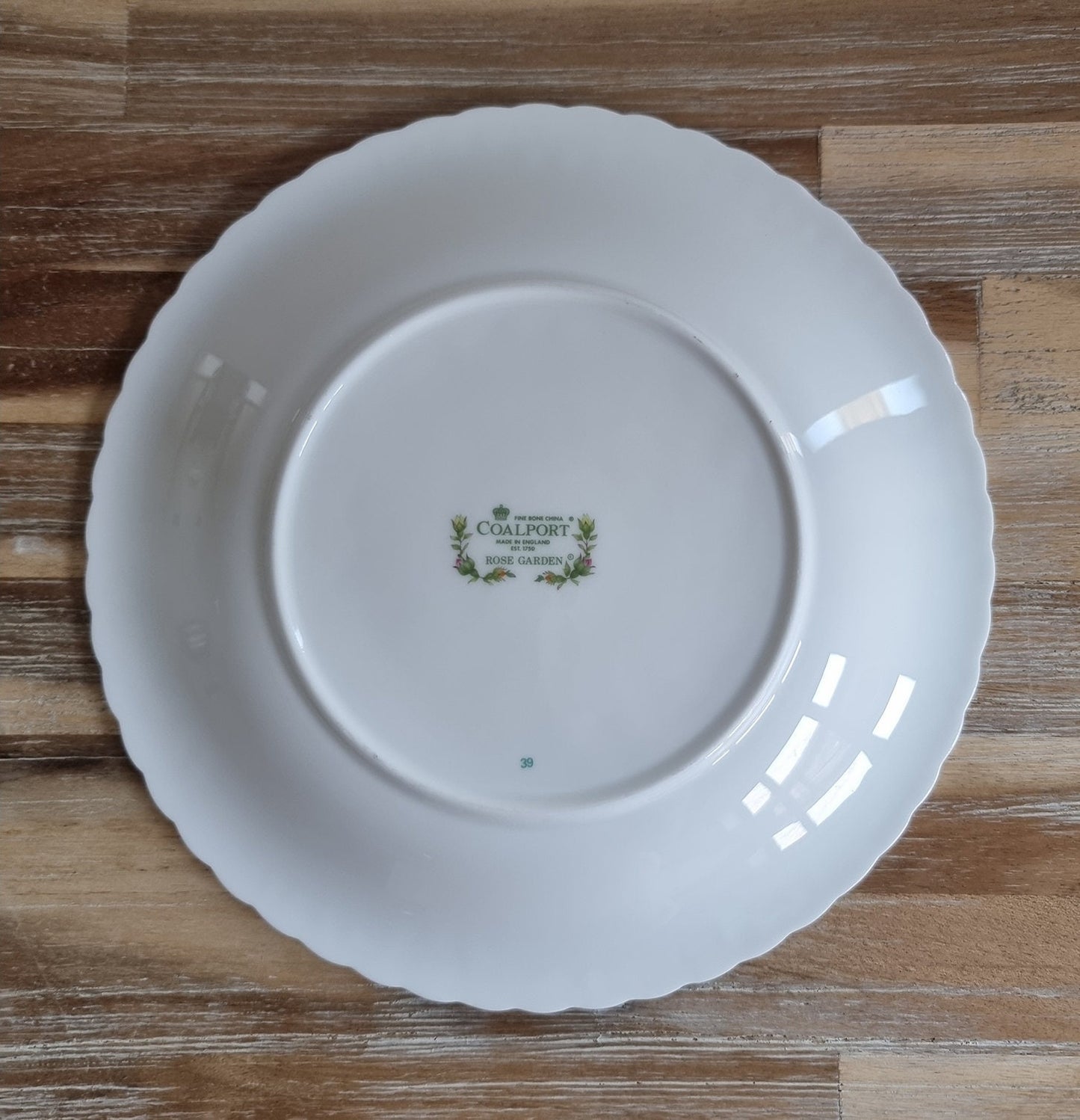 Vintage Coalport Rose Garden Fine Bone China Embossed Plate