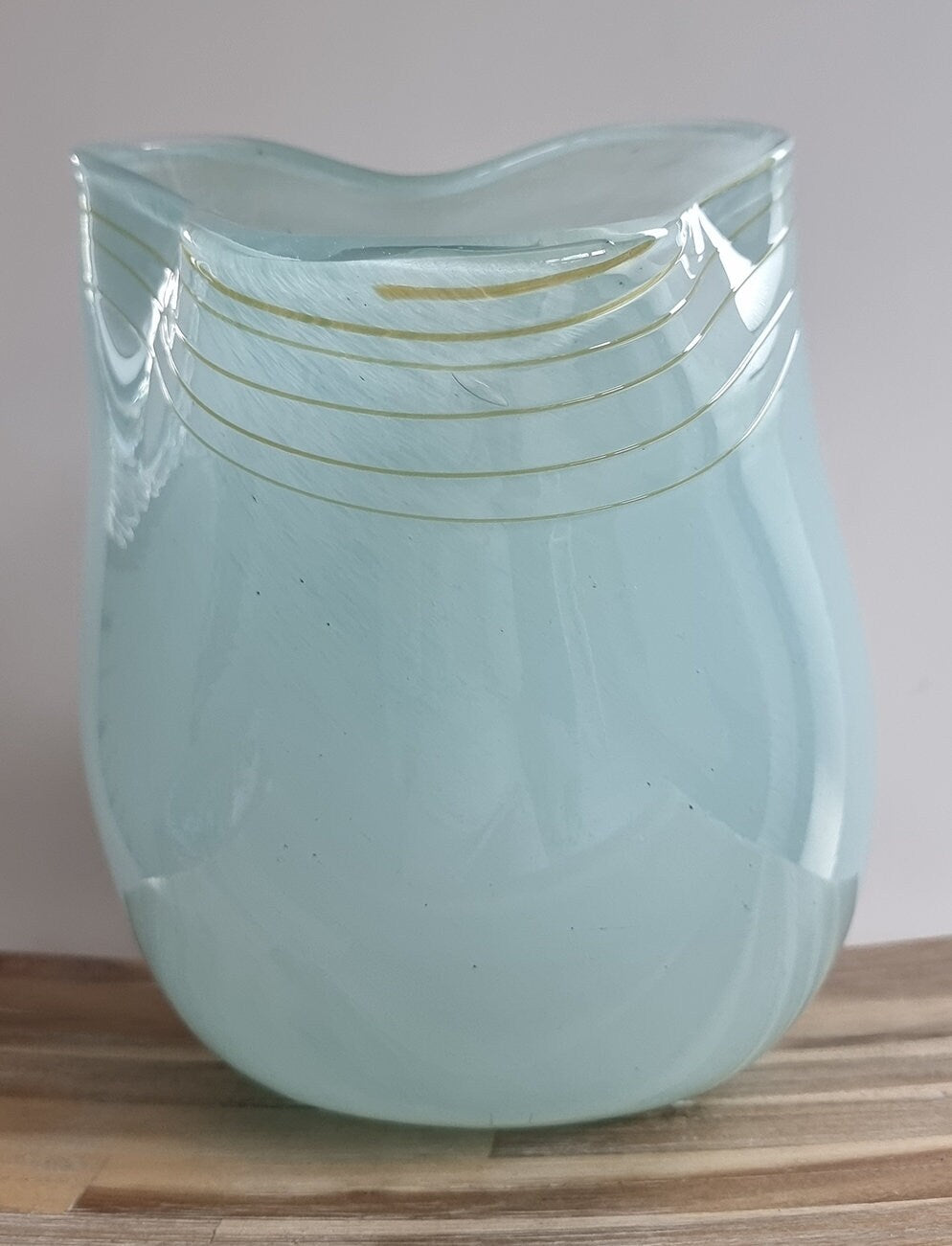 Unusual Large Freeform Art Glass Vase