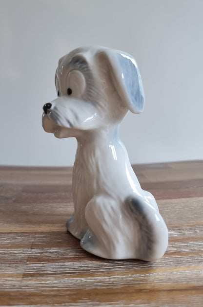 Mid-Century Cute Ceramic Dog Figurine