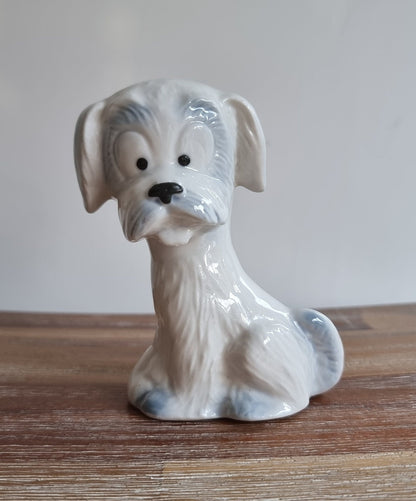 Mid-Century Cute Ceramic Dog Figurine