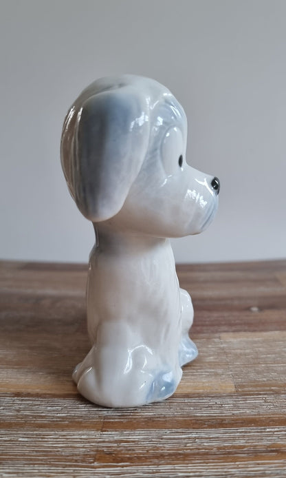 Mid-Century Cute Ceramic Dog Figurine