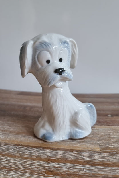 Mid-Century Cute Ceramic Dog Figurine