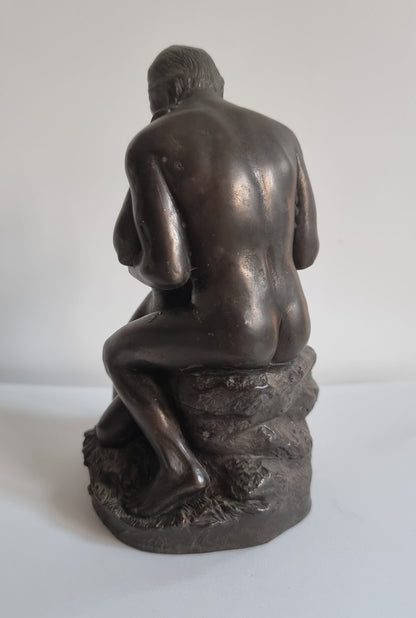 Heredities Adam & Eve Cold Cast Bronze Sculpture Figurine By Roland Chadwick