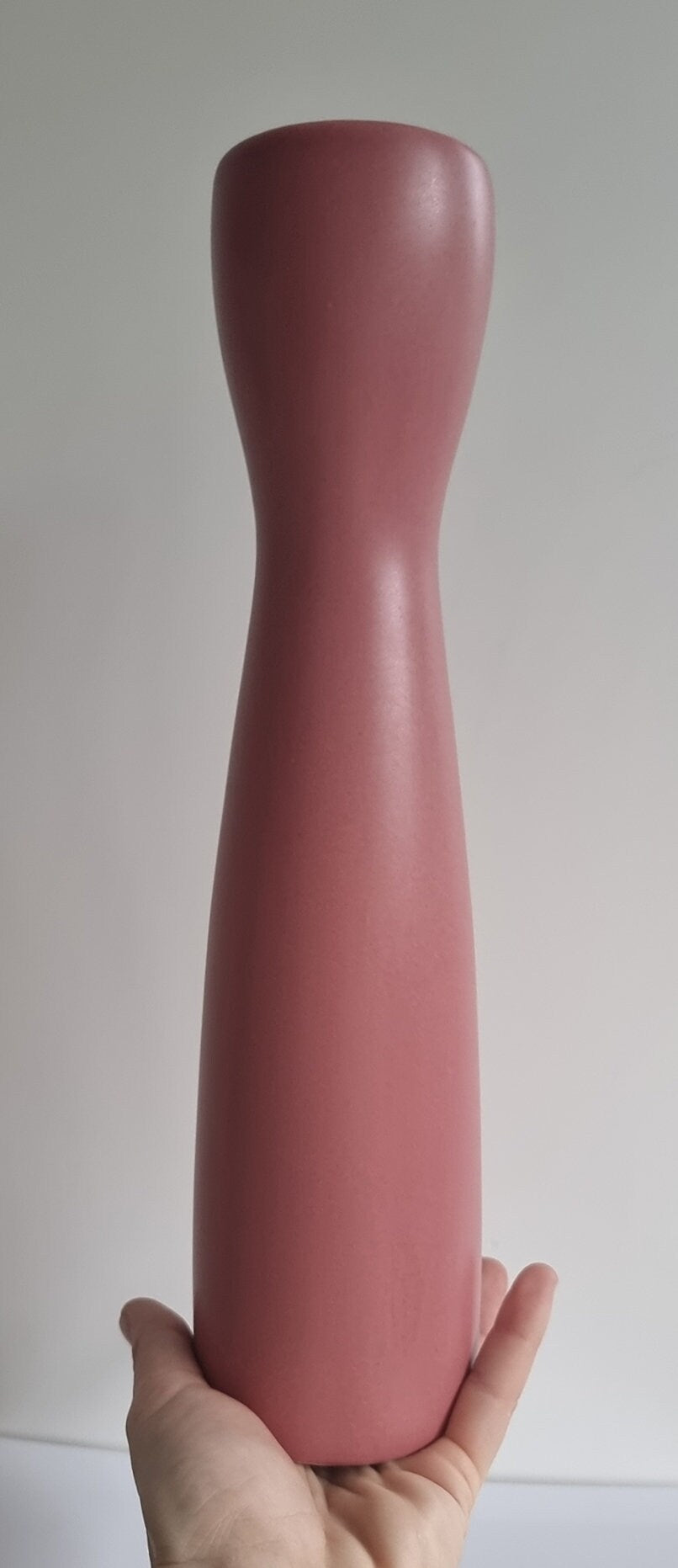 Lovely Dusky Pink Ceramic Bud Vase