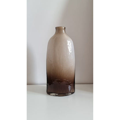 Retro Vintage Ombre Textured Glass Vase