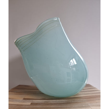 Unusual Large Freeform Art Glass Vase