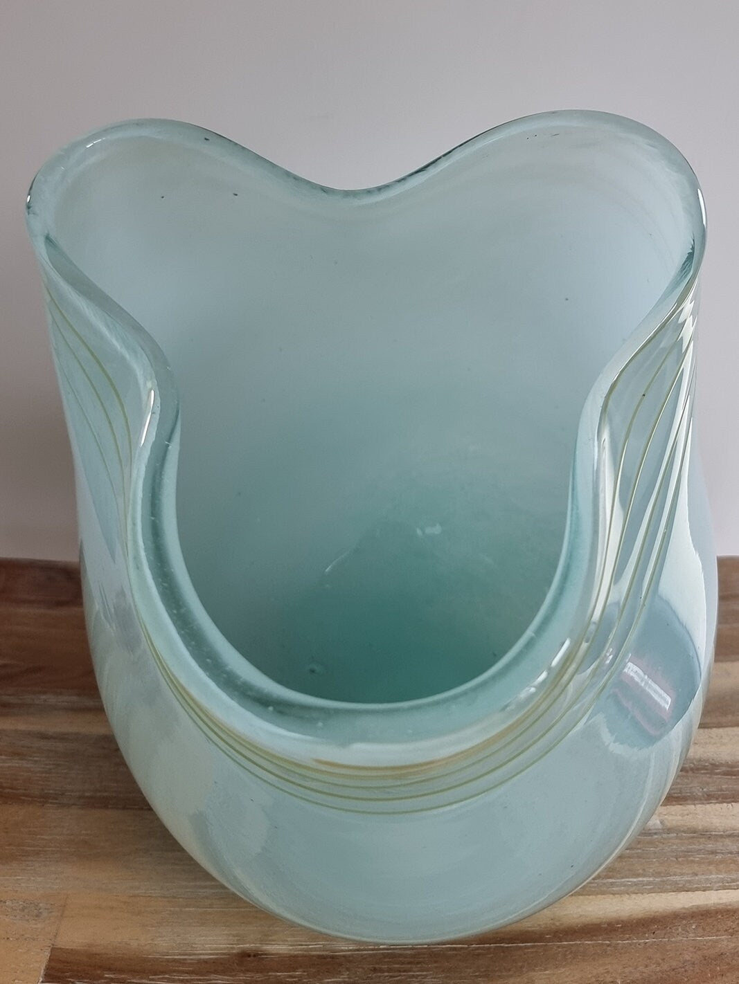 Unusual Large Freeform Art Glass Vase