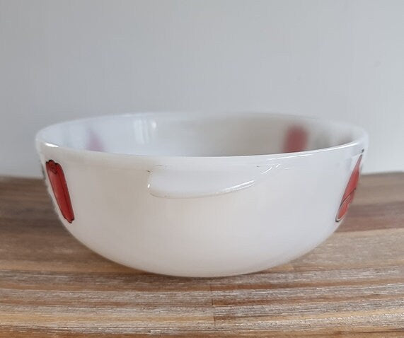 Vintage Phoenix Opalware Milk Glass Casserole Dish