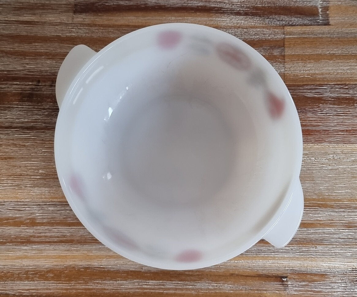 Vintage Phoenix Opalware Milk Glass Casserole Dish