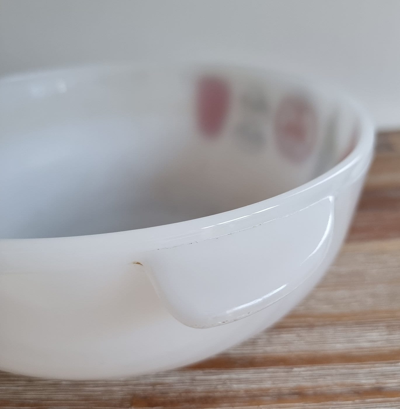 Vintage Phoenix Opalware Milk Glass Casserole Dish