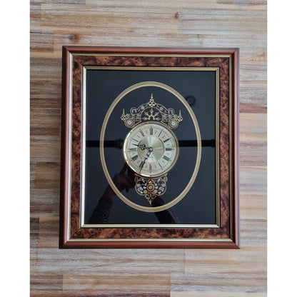 Vintage Ken Broadbent Framed Quartz Clock