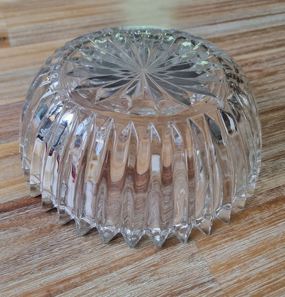 Mid Century Retro Cut Glass Bowl