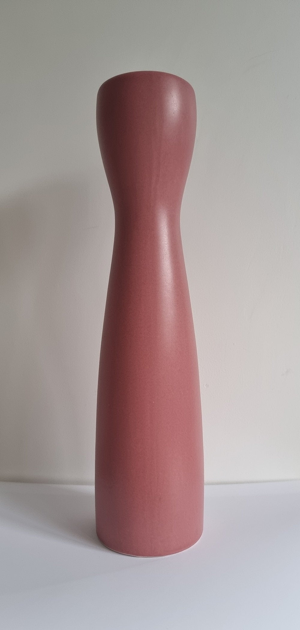 Lovely Dusky Pink Ceramic Bud Vase