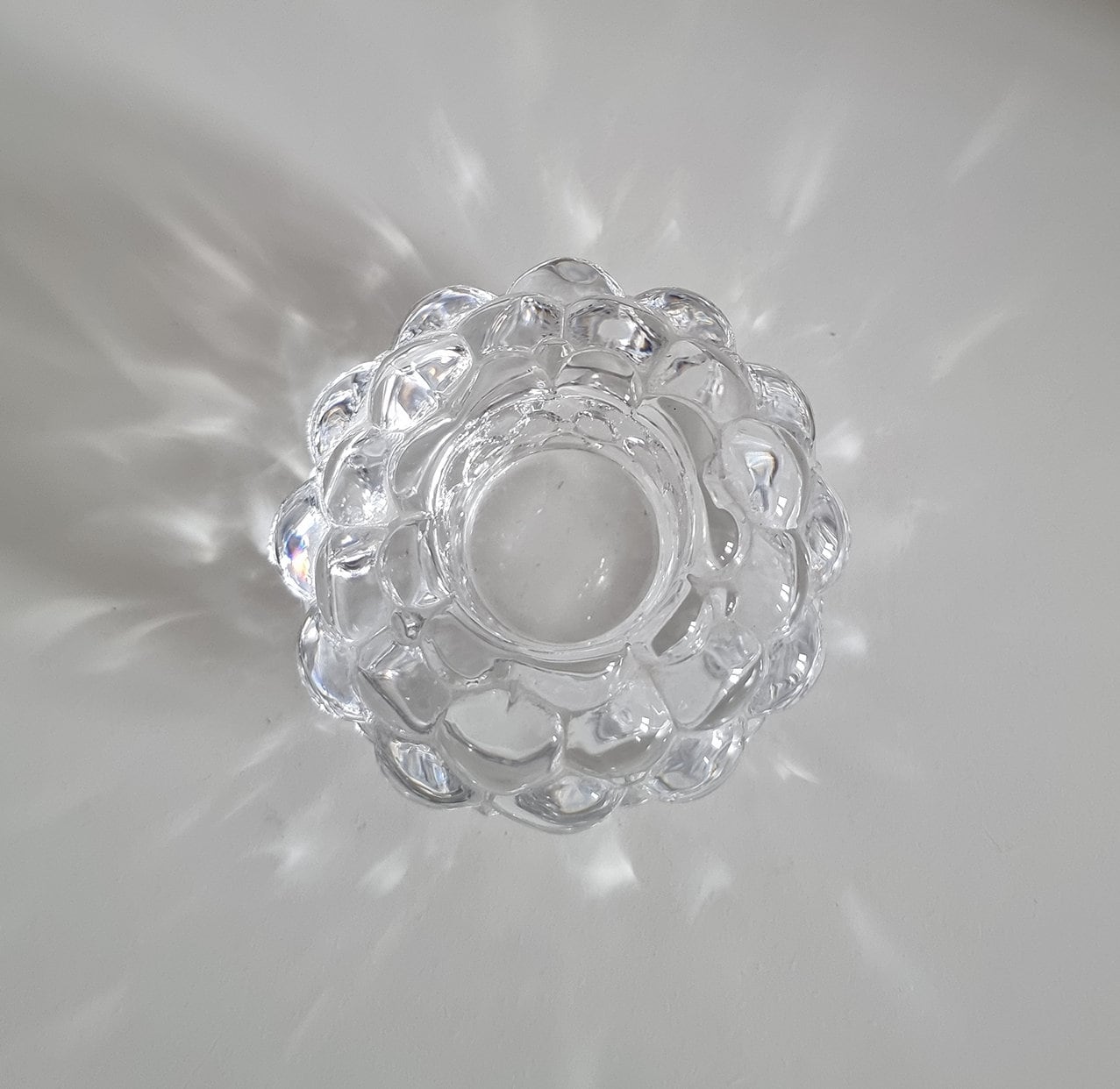 Orrefors Raspberry Votive Glass Tealight Holder By Anne Nilsson