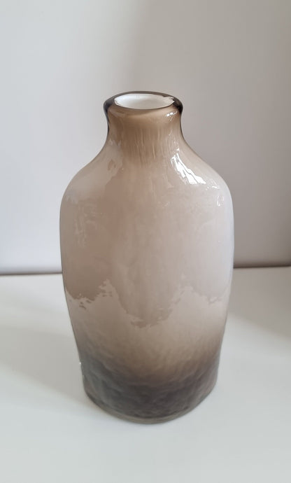 Retro Vintage Ombre Textured Glass Vase