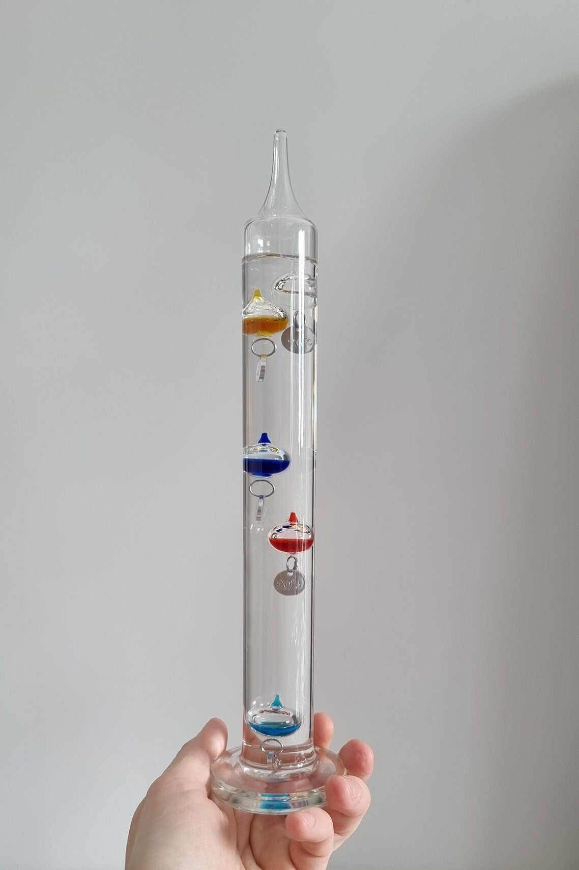 Galileo Glass Thermometer With Multicoloured Floating Balls