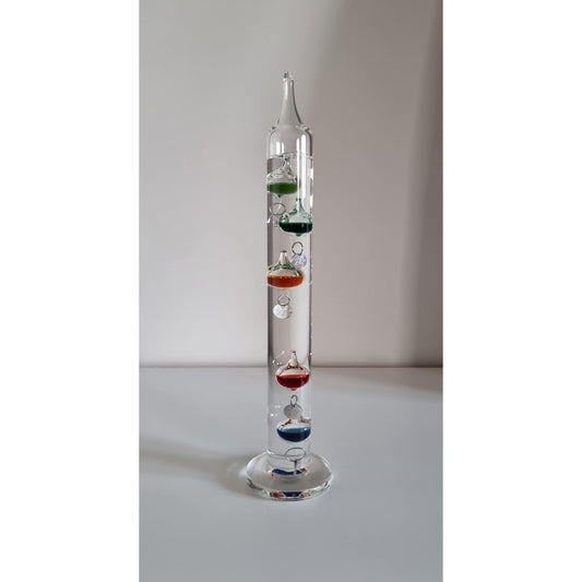 Galileo Glass Thermometer With Multicoloured Floating Balls