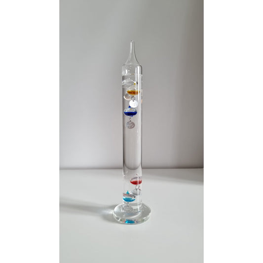 Galileo Glass Thermometer With Multicoloured Floating Balls