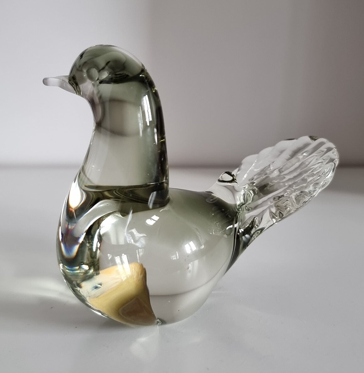 Vintage Murano Italian Art Glass Bird Sculpture Figurine