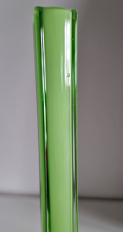 Retro Vintage Green Glass Bud Vase