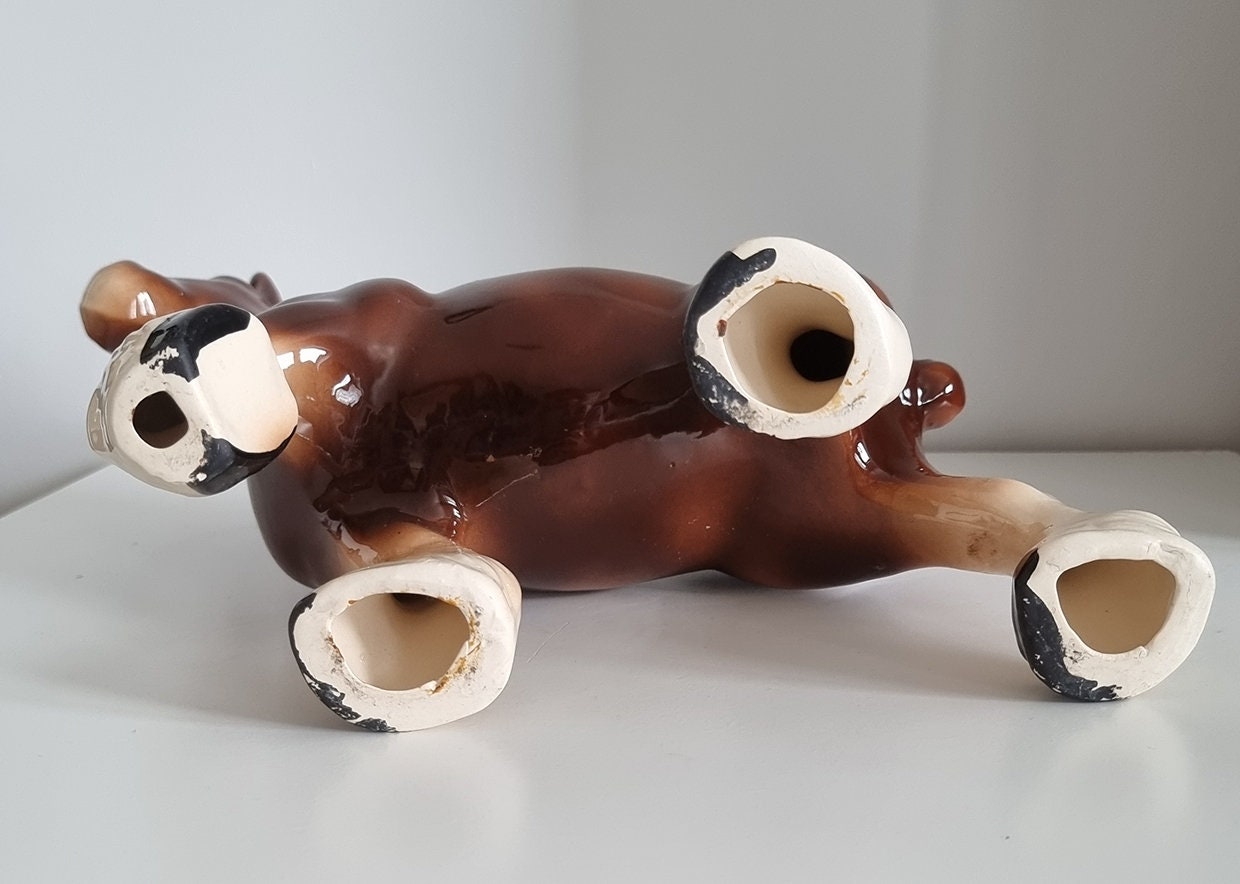 Vintage Large Shire Horse Ceramic Figure