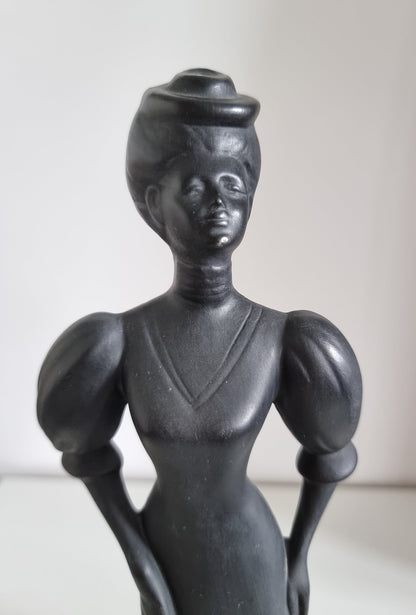 Vintage Royal Wessex Black Lady Ceramic Figurine