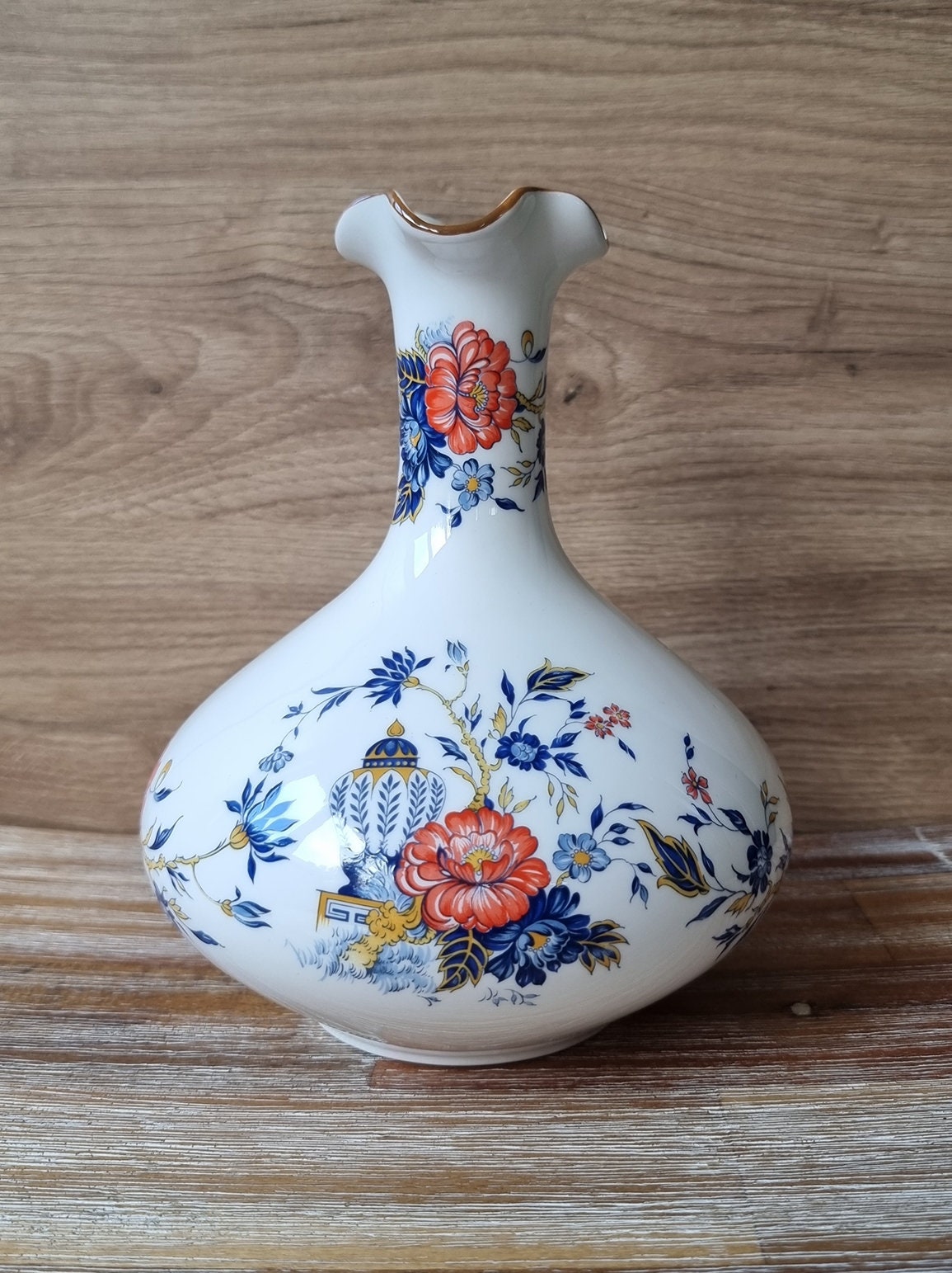 Vintage Crown Staffordshire Fine Bone China 'Penang' Vase