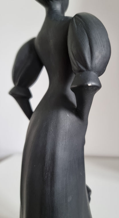 Vintage Royal Wessex Black Lady Ceramic Figurine