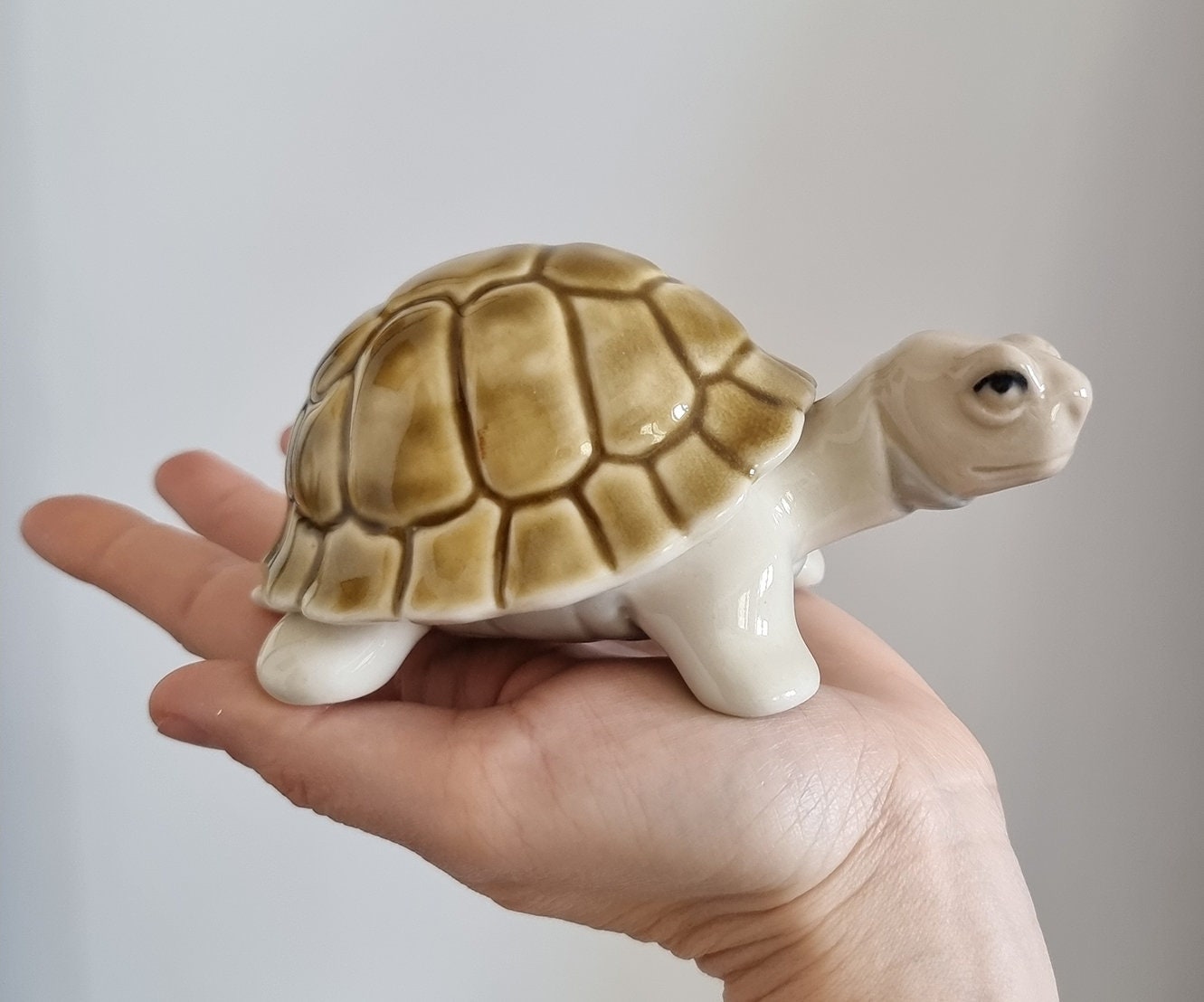 Pair Of Lovely Ceramic Turtle Figurines