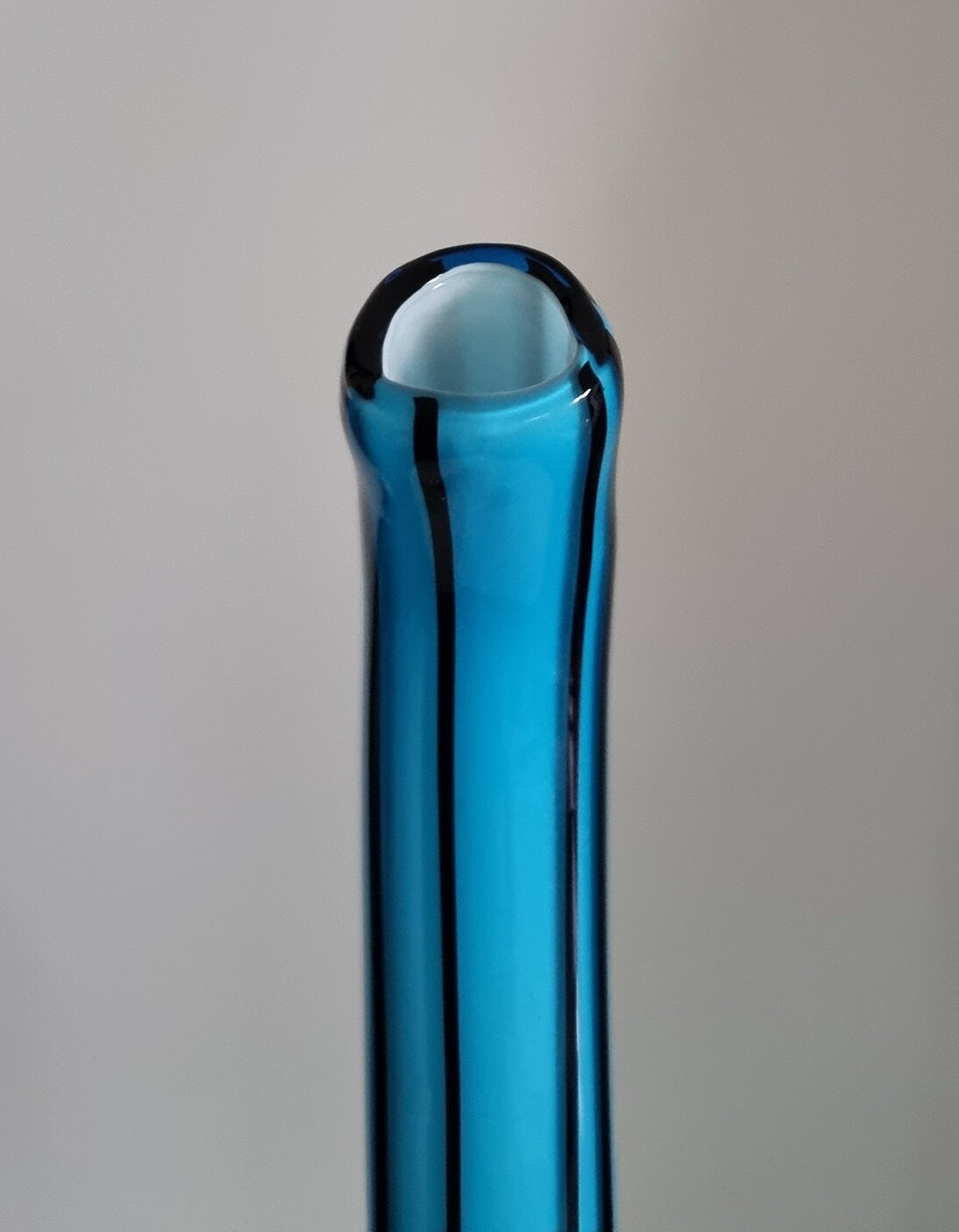 Retro Hand Blown Art Glass Vase