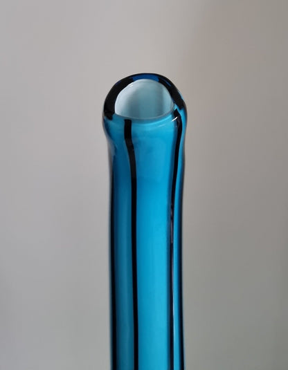 Retro Hand Blown Art Glass Vase