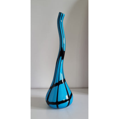 Retro Hand Blown Art Glass Vase