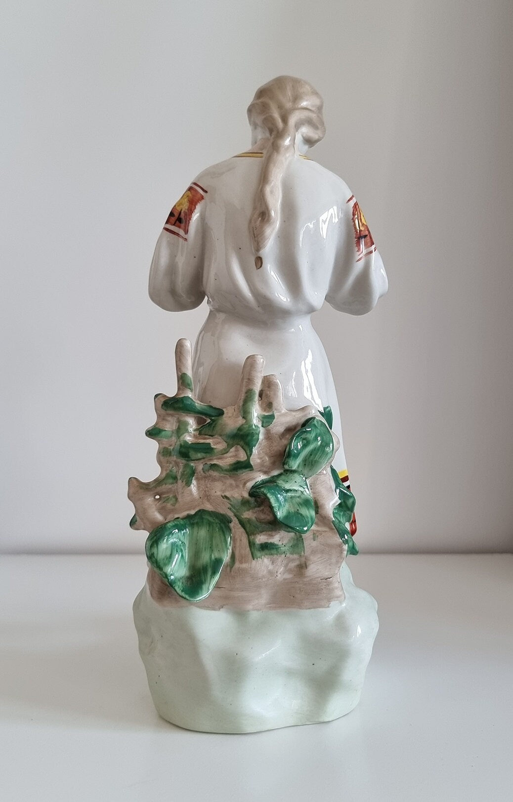 Vintage Soviet Polonne ZHK 'Girl With Chamomile' Porcelain Figurine USSR